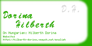 dorina hilberth business card